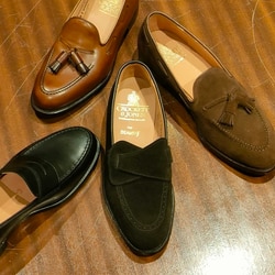 BEAMS F（ビームスF）【別注】CROCKETT & JONES / BRIMSTONE ブラックスエード バタフライローファー（シューズ  ローファー）通販｜BEAMS