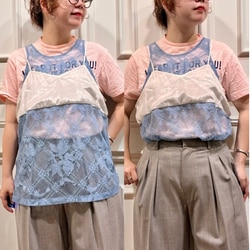 BEAMS BOY（ビームス ボーイ）maturely / Lace Satin Layered