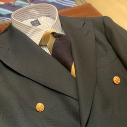 BEAMS F (BEAMS F)FOX BROTHERS Double Breasted Blazer (Jacket