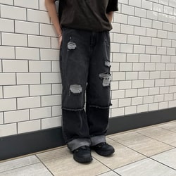 Ray BEAMS（レイ ビームス）ダメージ デニム パンツ（パンツ
