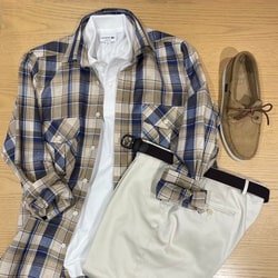 BEAMS F（ビームスF）コットンツイル 1プリーツ スラックス