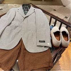BEAMS F（ビームスF）NEW EASY SUBALPINO シアサッカー