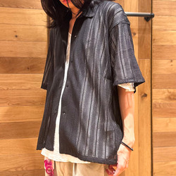 BEAMS（ビームス）メッシュ オープンカラーシャツ（シャツ