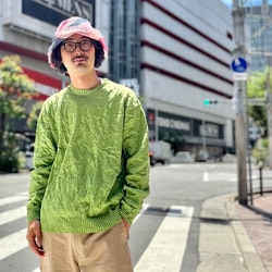 BEAMS T BEAMS T AURALEE WRINKLED DRY COTTO KNIT P/O (Tops