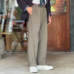 BEAMS PLUS（ビームス プラス）IVY Trousers Wide TR Plaid