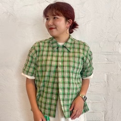 SALE 新品未使用 BEAMS BOY ハバーサック チェック半袖シャツ