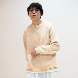 BEAMS（ビームス）バック カスリ クルーネックスウェット