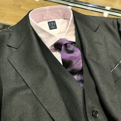 BEAMS F（ビームスF）CANONICO ウール ソリッド スリーピース