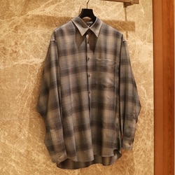 BEAMS AURALEE / SUPER LIGHT WOOL CHECK SHIRT (Shirts