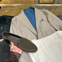 BEAMS F（ビームスF）FRANCO BASSI / シルク ハウンドトゥース