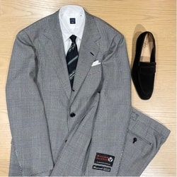 BEAMS F（ビームスF）William Halstead グレンチェック スーツ