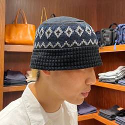 BEAMS(ビームス)ジャカードニット バケット ハット(帽子 BEAMS(ビームス)ジャカードニット バケット ハット(帽子