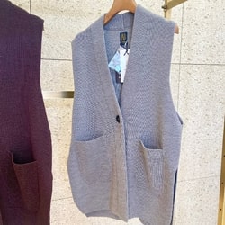 Demi-Luxe BEAMS Demi-Luxe BEAMS BATONER Solid Wool Gilet (Tops