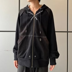 BEAMS T (BEAMS T) FAF (Fake As Flowers) / AGED ZIP UP HOODIE