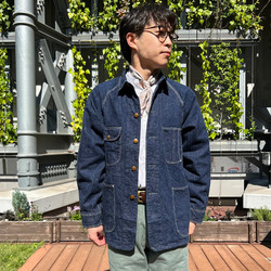 orslow トップ beams japan 別注 デニム カバーオール