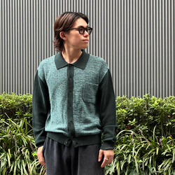 BEAMS T（ビームスT）BoTT / Marled Knit Polo（シャツ
