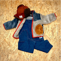 BEAMS mini（ビームス ミニ）切り替え ボアフリース ジャケット
