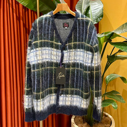 BEAMS BOY（ビームス ボーイ）NEEDLES × BEAMS BOY / 別注 Check Mohair Cardigan（トップス  カーディガン）通販｜BEAMS