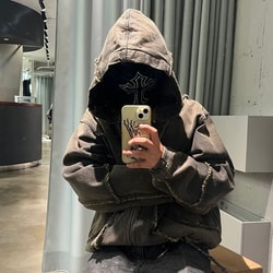 BEAMS（ビームス）FUTURE ARCHIVE /.FRINGE DENIM HOODED BLOUSON