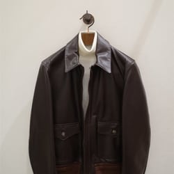 BEAMS F（ビームスF）【別注】CINQUANTA / A-2 レザーブルゾン