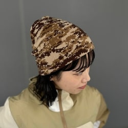 BEAMS(ビームス)デジカモ ワッチキャップ(帽子 ニット BEAMS(ビームス)デジカモ ワッチキャップ(帽子 ニット