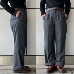 BEAMS BOY（ビームス ボーイ）ヘリンボーン ツイル スラックス