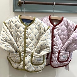 BEAMS mini（ビームス ミニ）花柄 キルト ブルゾン（90～150cm