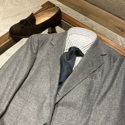 BEAMS F（ビームスF）CARLO BARBERA ウールカシミヤ グレー