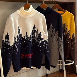 美品】ビームスゴルフ セーター レッド ロゴワッペン 裏地付き