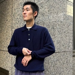 BEAMS（ビームス）12ゲージ リブニット ポロシャツ（シャツ