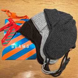 BEAMS HEART（ビームス ハート）ニット フライト キャップ（帽子