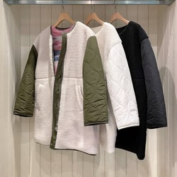 Ray BEAMS（レイ ビームス）ボア キルト リバーシブル コート