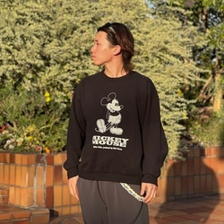 BEAMS (BEAMS) [Special order] WIFFLE / MICKEY MOUSE CREWNECK