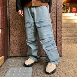 BEAMS（ビームス）ダブルポケット デニムパンツ（パンツ デニム