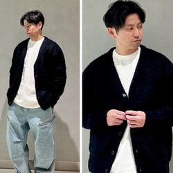 BEAMS（ビームス）7ゲージ ソリッドシャギー カーディガン