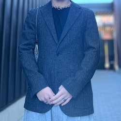 BEAMS HEART（ビームス ハート）シルクネップ グレンチェック 2