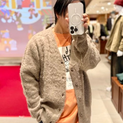 BEAMS（ビームス）7ゲージ ソリッドシャギー カーディガン