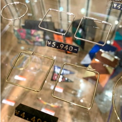 BEAMS BOY（ビームス ボーイ）シルバー925 スクエア ピアス