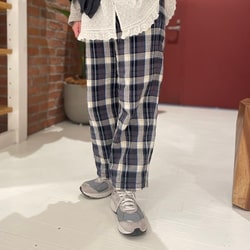 BEAMS BOY (BEAMS BOY) Boy Work Check Easy Pants (pants