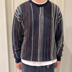 BEAMS HEART(ビームス ハート)レトロ ジャカード クルーネック BEAMS HEART(ビームス ハート)レトロ ジャカード クルーネック