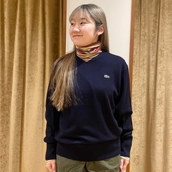 BEAMS BOY（ビームス ボーイ）【別注】LACOSTE / Vネック ニット
