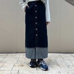 BEAMS HEART（ビームス ハート）ターンバックデニム ボタン