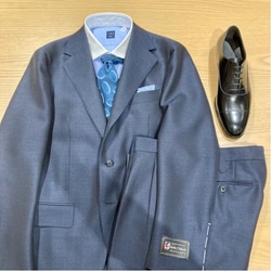 BEAMS F（ビームスF）SAVILE CLIFFORD ウール×モヘヤ ネイビー