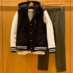 BEAMS HEART Melton BEAMS HEART Stadium Jacket (Blouson BEAMS HEART Melton BEAMS HEART Stadium Jacket (Blouson