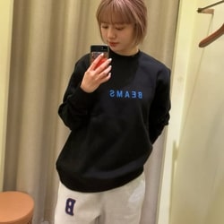 BEAMS (BEAMS) BEAMS logo sweatshirt (top sweatshirt) for