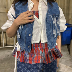 Ray BEAMS（レイ ビームス）TOGA TOO / DENIM FRINGE VEST