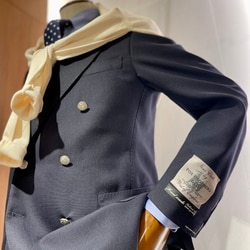 BEAMS F（ビームスF）HANDMADE FOX BROTHERS ネイビー ダブル