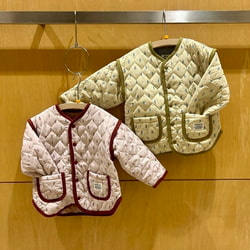 BEAMS mini（ビームス ミニ）花柄 キルト ブルゾン（90～150cm
