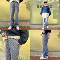 BEAMS BOY（ビームス ボーイ）ポリエステル ジャカード パンツ
