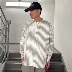 BEAMS（ビームス）【別注】LACOSTE / ストライプ ロングスリーブ